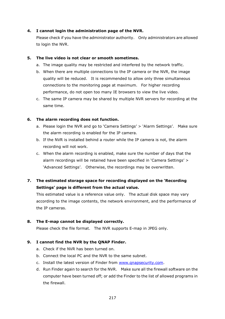 QNAP Security VioStor NVR (Version: 4.0.0) User Manual | Page 217 / 242