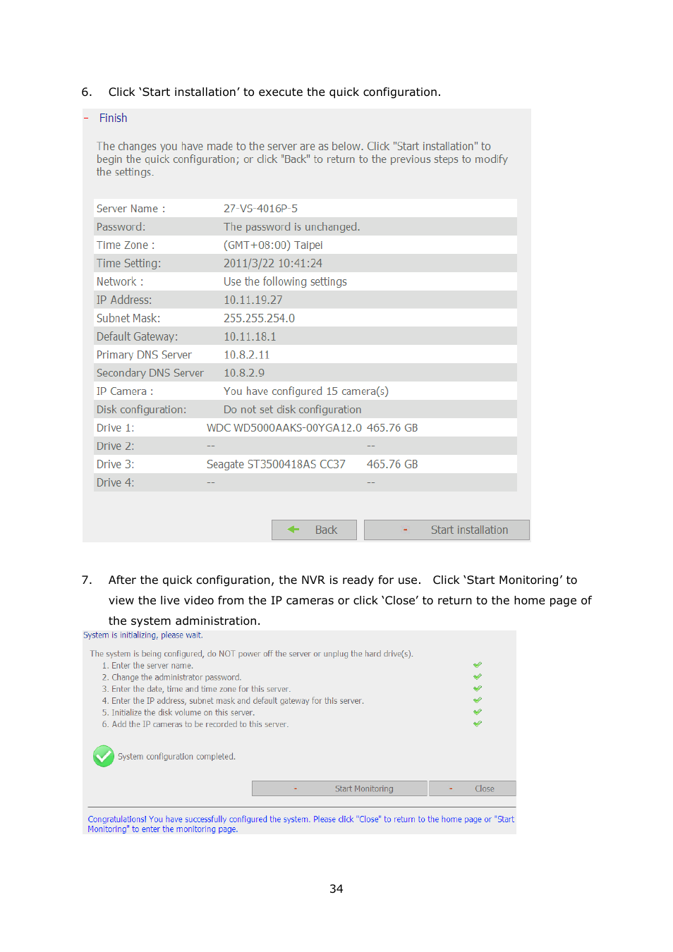 QNAP Security VioStor NVR (Version: 4.0.0) User Manual | Page 34 / 242