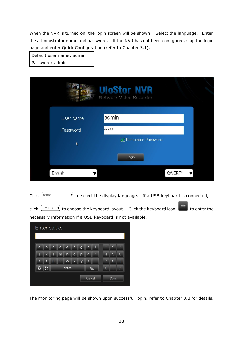 QNAP Security VioStor NVR (Version: 4.0.0) User Manual | Page 38 / 242