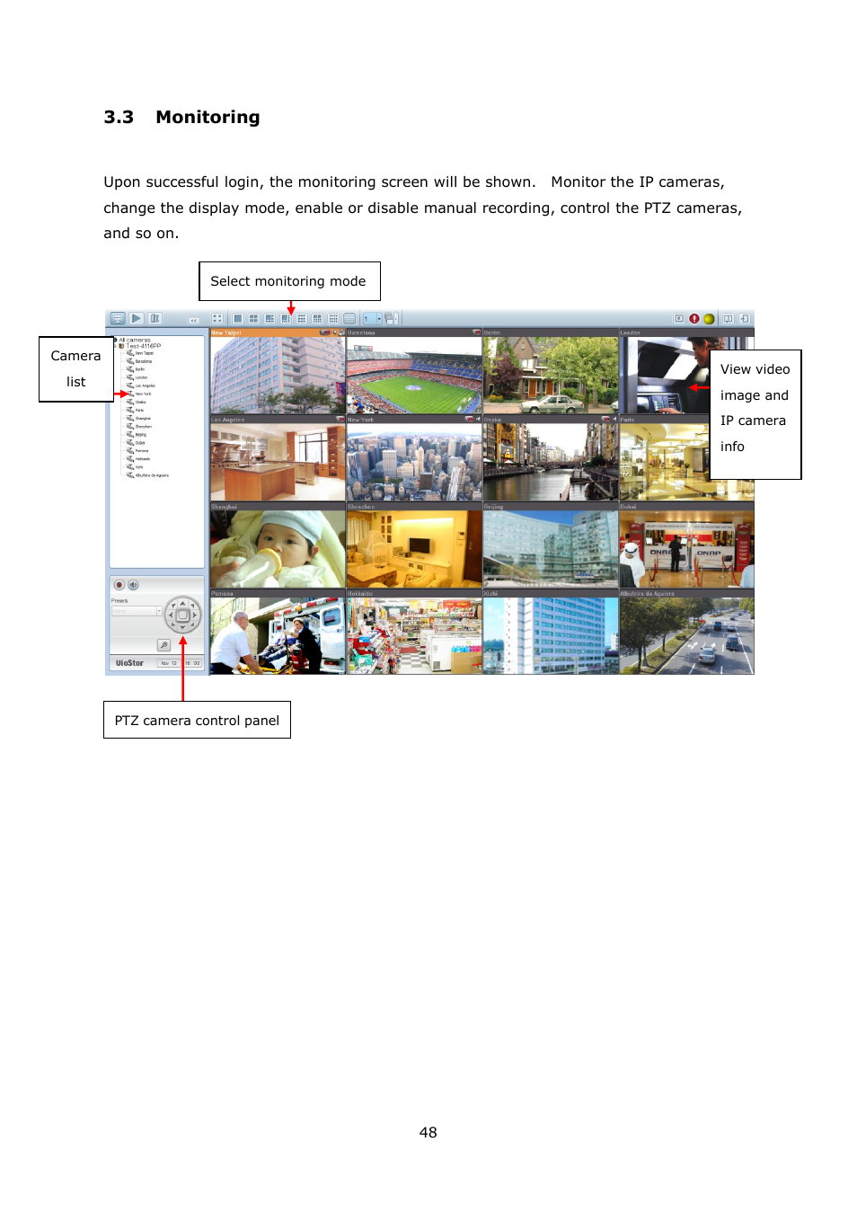 Onitoring, 3 monitoring | QNAP Security VioStor NVR (Version: 4.0.0) User Manual | Page 48 / 242