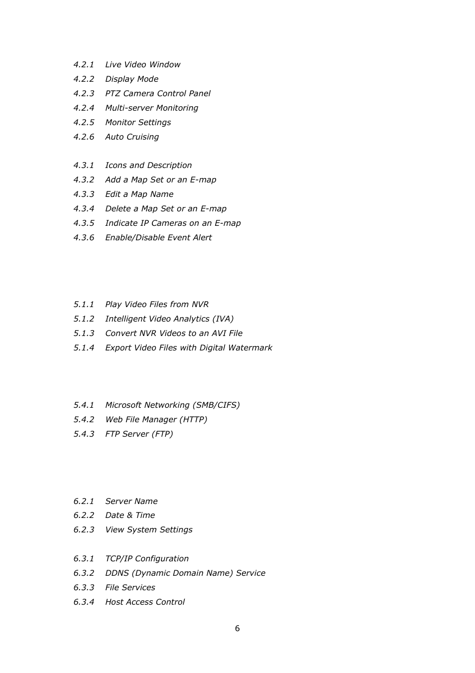 QNAP Security VioStor NVR (Version: 4.0.0) User Manual | Page 6 / 242