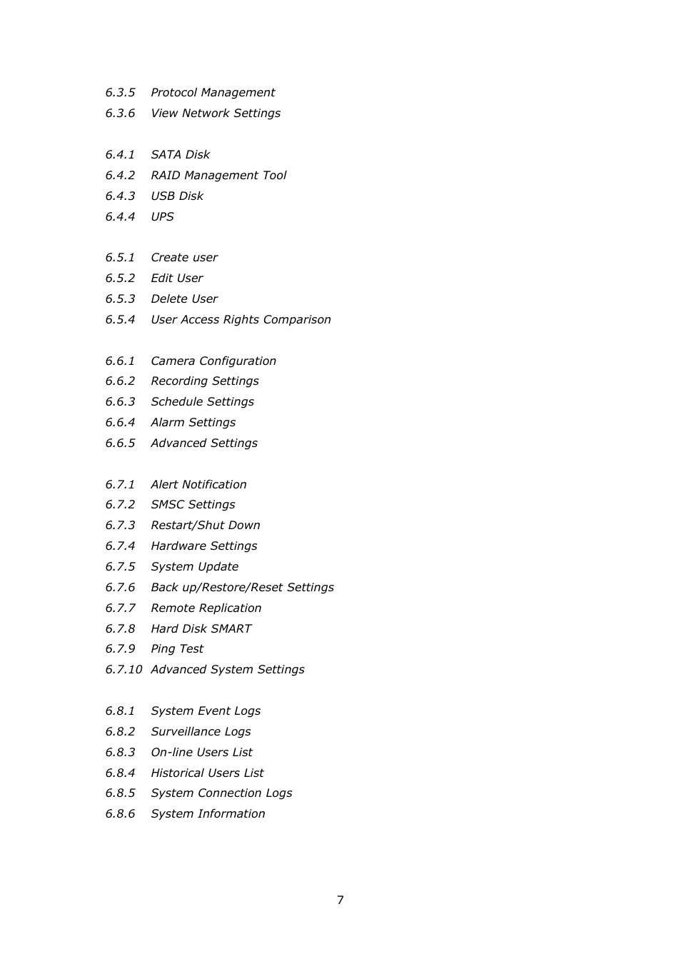 QNAP Security VioStor NVR (Version: 4.0.0) User Manual | Page 7 / 242