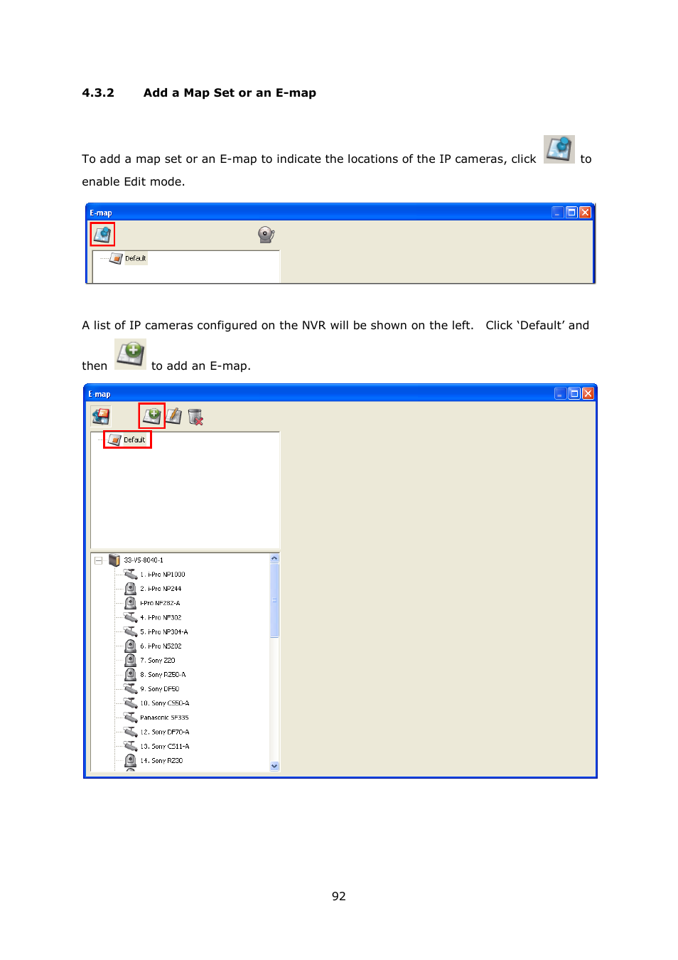 Add a map set or an e-map | QNAP Security VioStor NVR (Version: 4.0.0) User Manual | Page 92 / 242