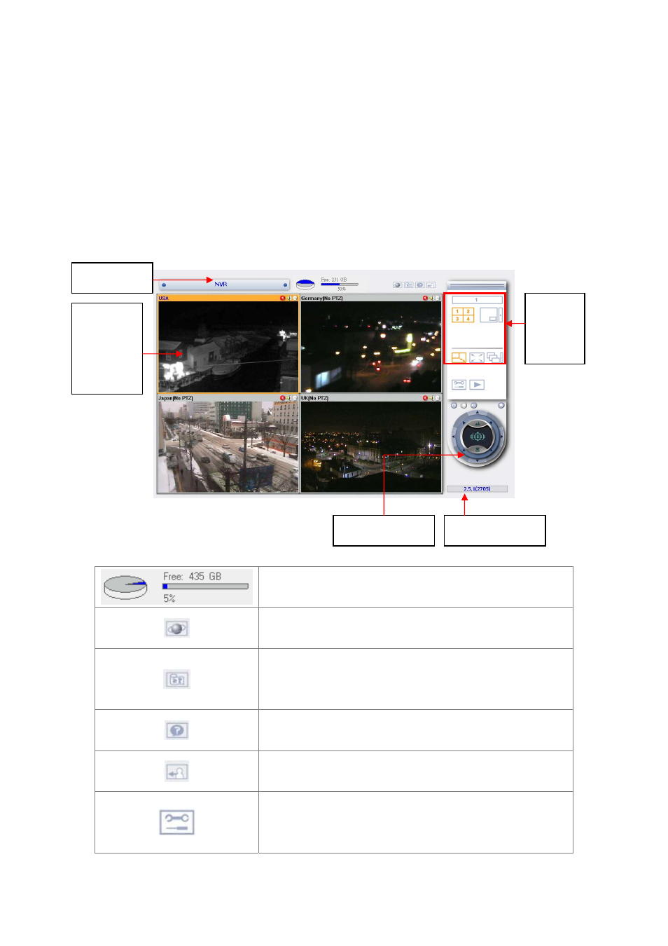 2 monitoring page | QNAP Security NVR-101 (Version: 2.8.0) User Manual | Page 30 / 101