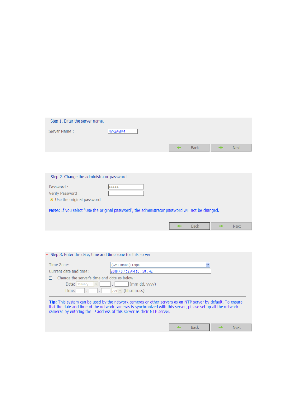 1 quick configuration, Quick configuration | QNAP Security NVR-101 (Version: 2.8.0) User Manual | Page 46 / 101