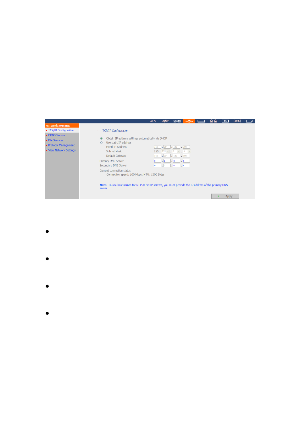 3 network settings, 1 tcp/ip configuration, Network settings | Tcp/ip configuration | QNAP Security NVR-101 (Version: 2.8.0) User Manual | Page 53 / 101