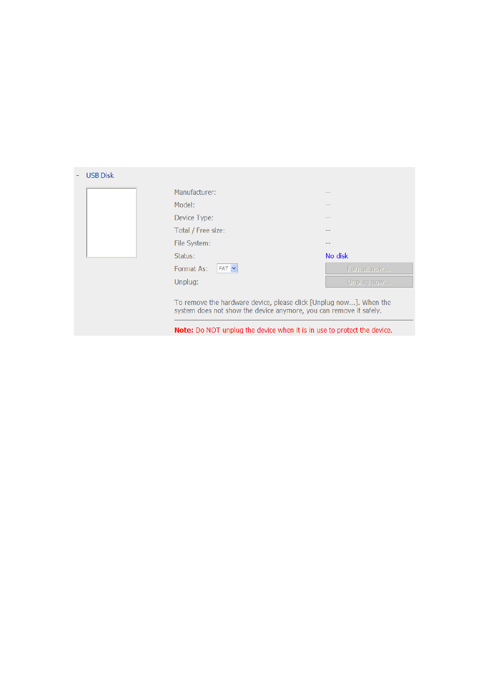 2 usb disk, Usb disk | QNAP Security NVR-101 (Version: 2.8.0) User Manual | Page 60 / 101