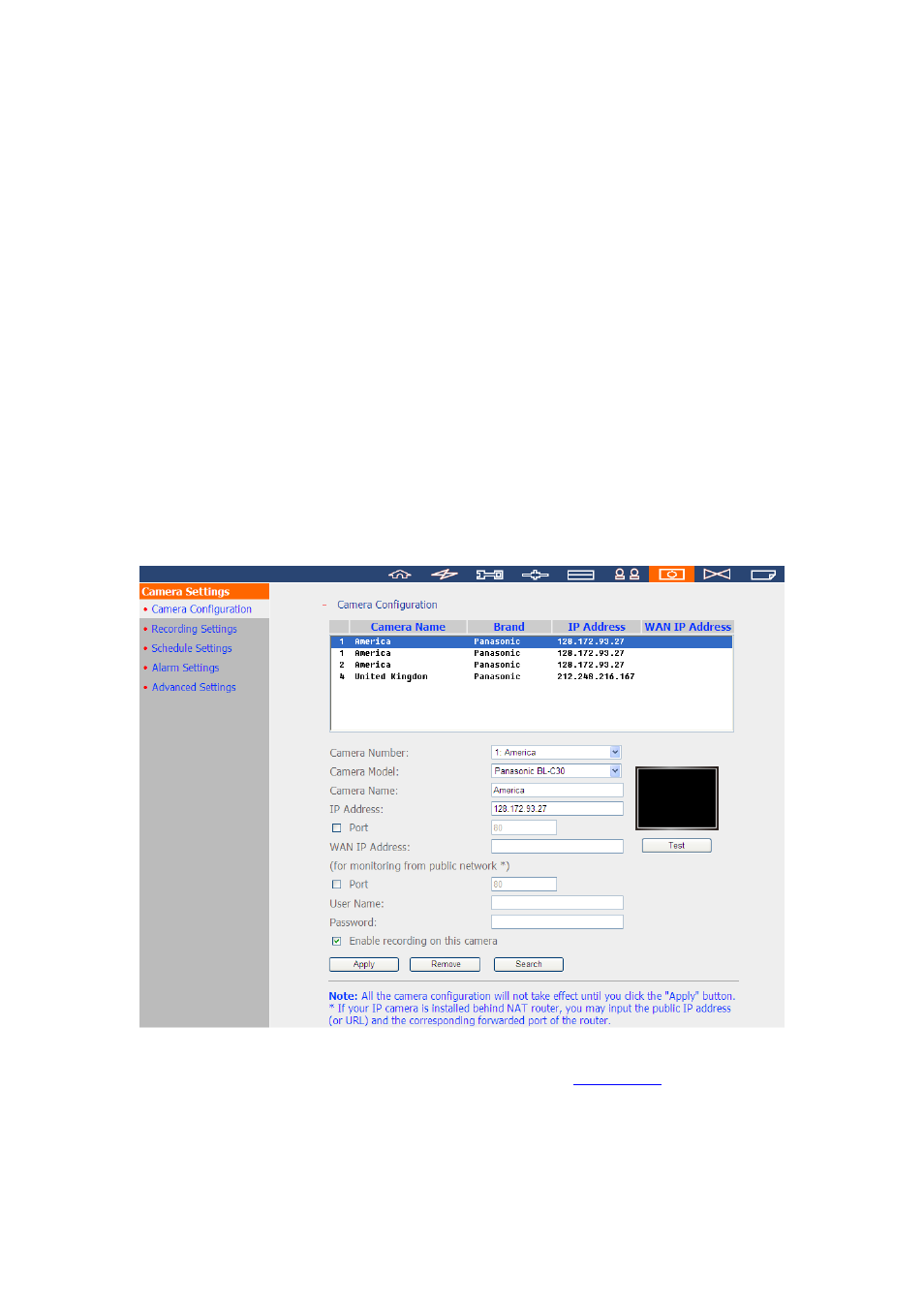 6 camera settings, 1 camera configuration, Camera settings | Camera configuration | QNAP Security NVR-101 (Version: 2.8.0) User Manual | Page 65 / 101