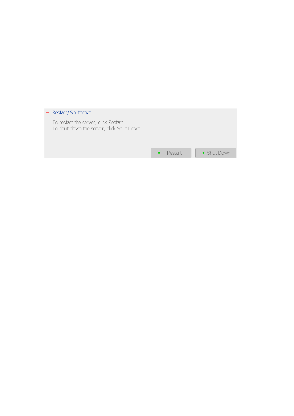 2 restart/ shut down, Restart/ shut down | QNAP Security NVR-101 (Version: 2.8.0) User Manual | Page 72 / 101