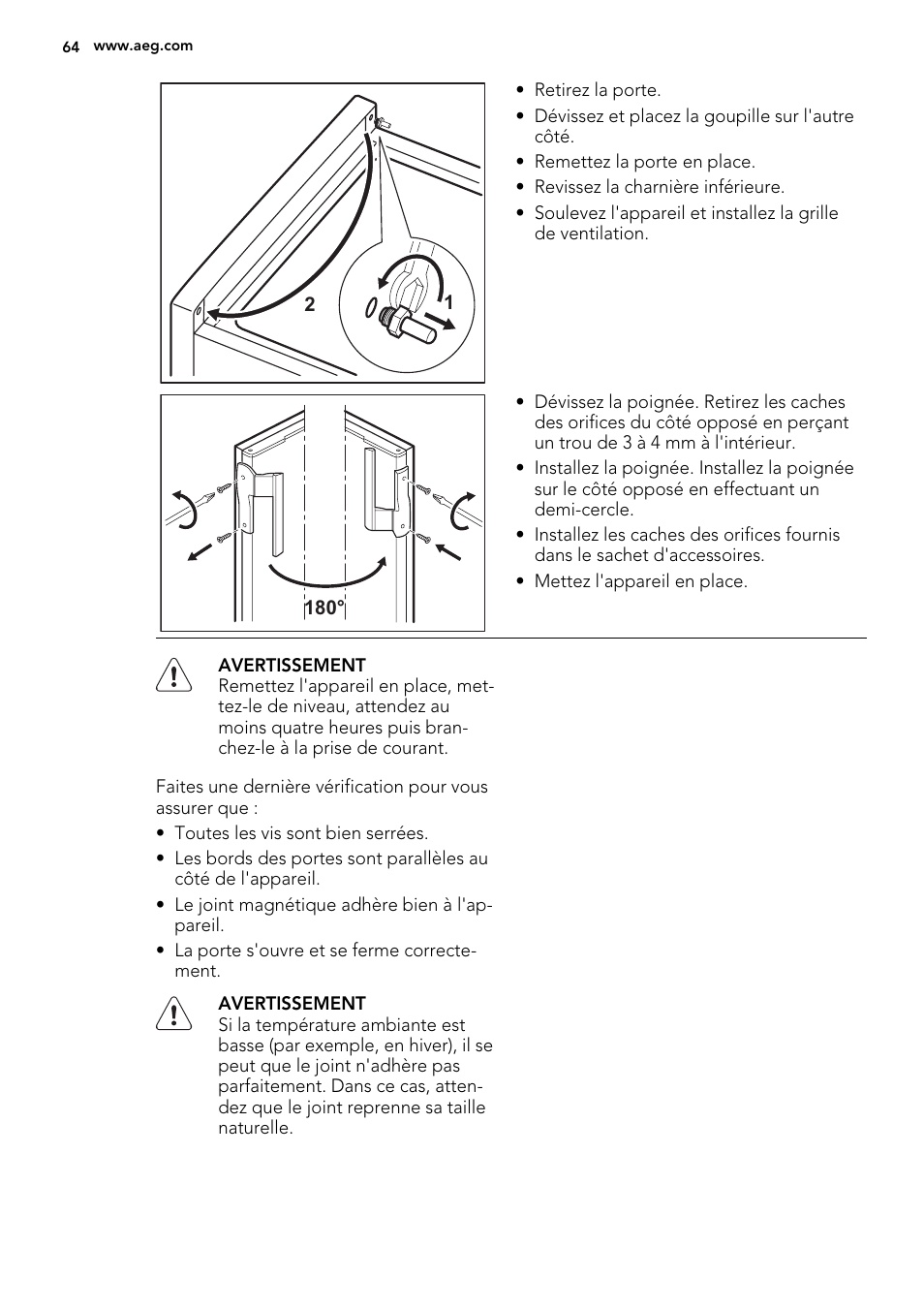 AEG ELECTROLUX A 92700 GNW 0 User Manual | Page 64 / 92
