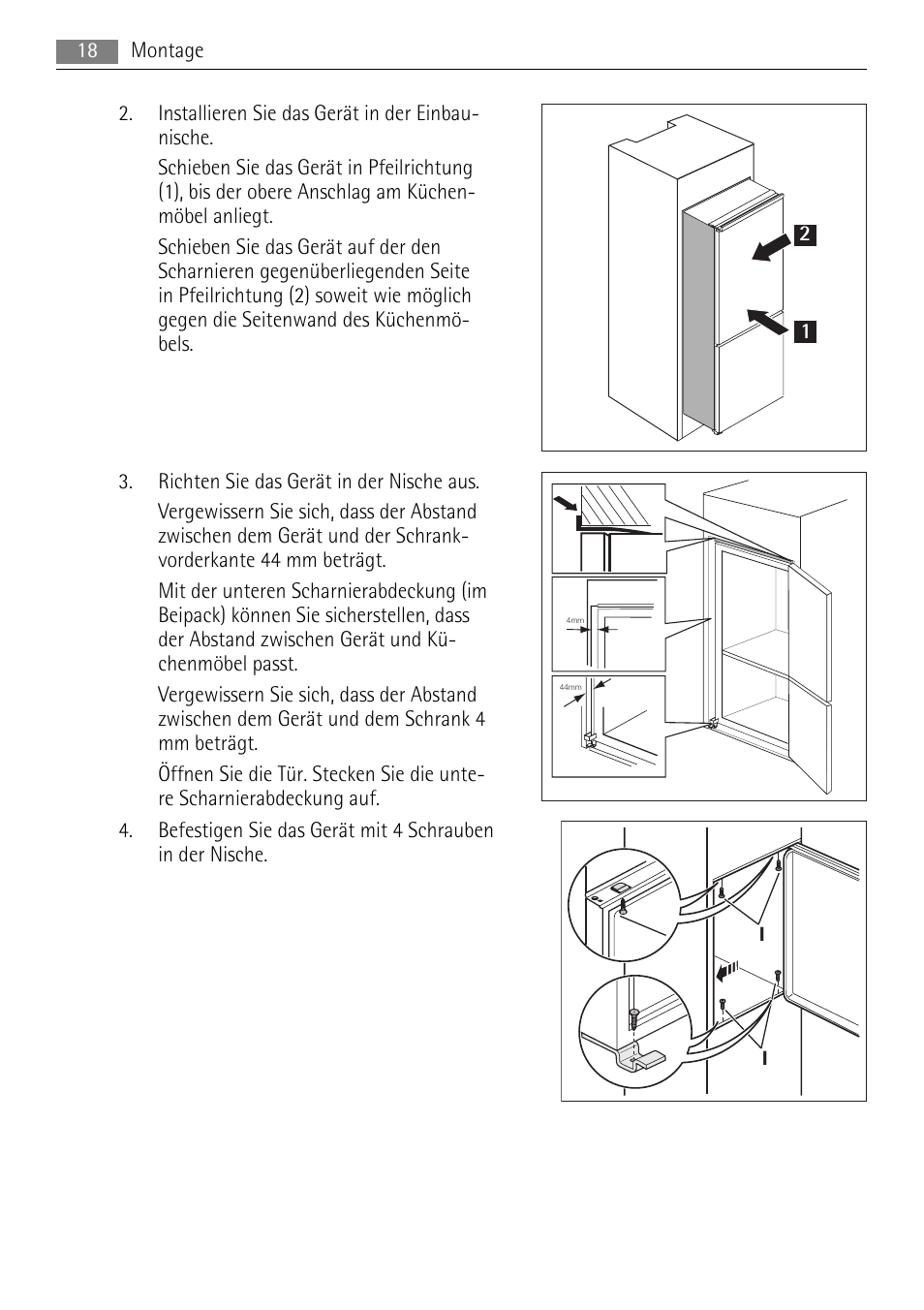 AEG ELECTROLUX AIK 2681 R User Manual | Page 18 / 92