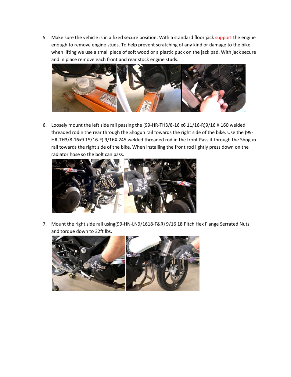 Shogun Motorsports Kawasaki Ninja 250 (08-12) Frame Slider User Manual | Page 3 / 5