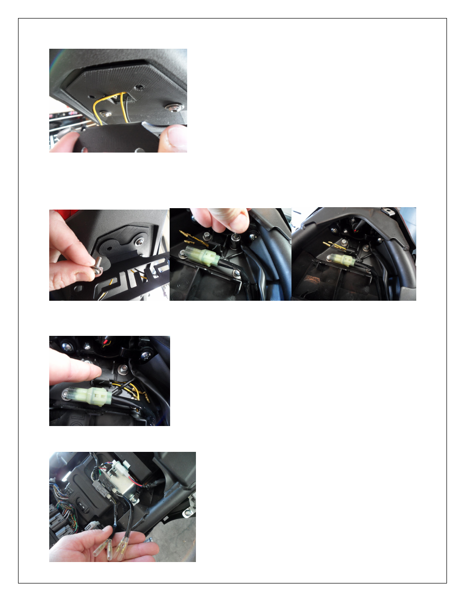 Shogun Motorsports Kawasaki Ninja 300R DMP Fender Eliminator Instructions User Manual | Page 6 / 8