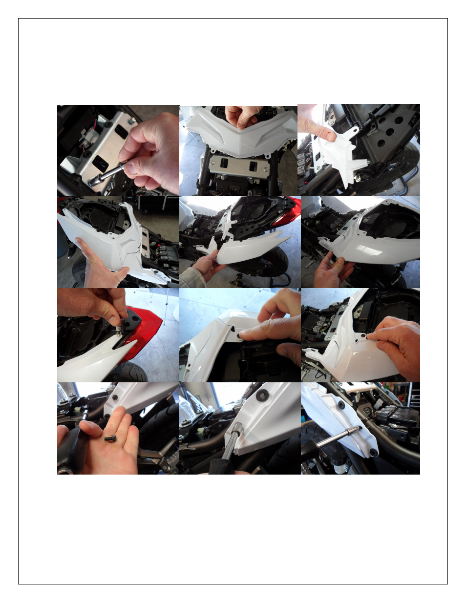 Shogun Motorsports Kawasaki Ninja 300R DMP Fender Eliminator Instructions User Manual | Page 7 / 8