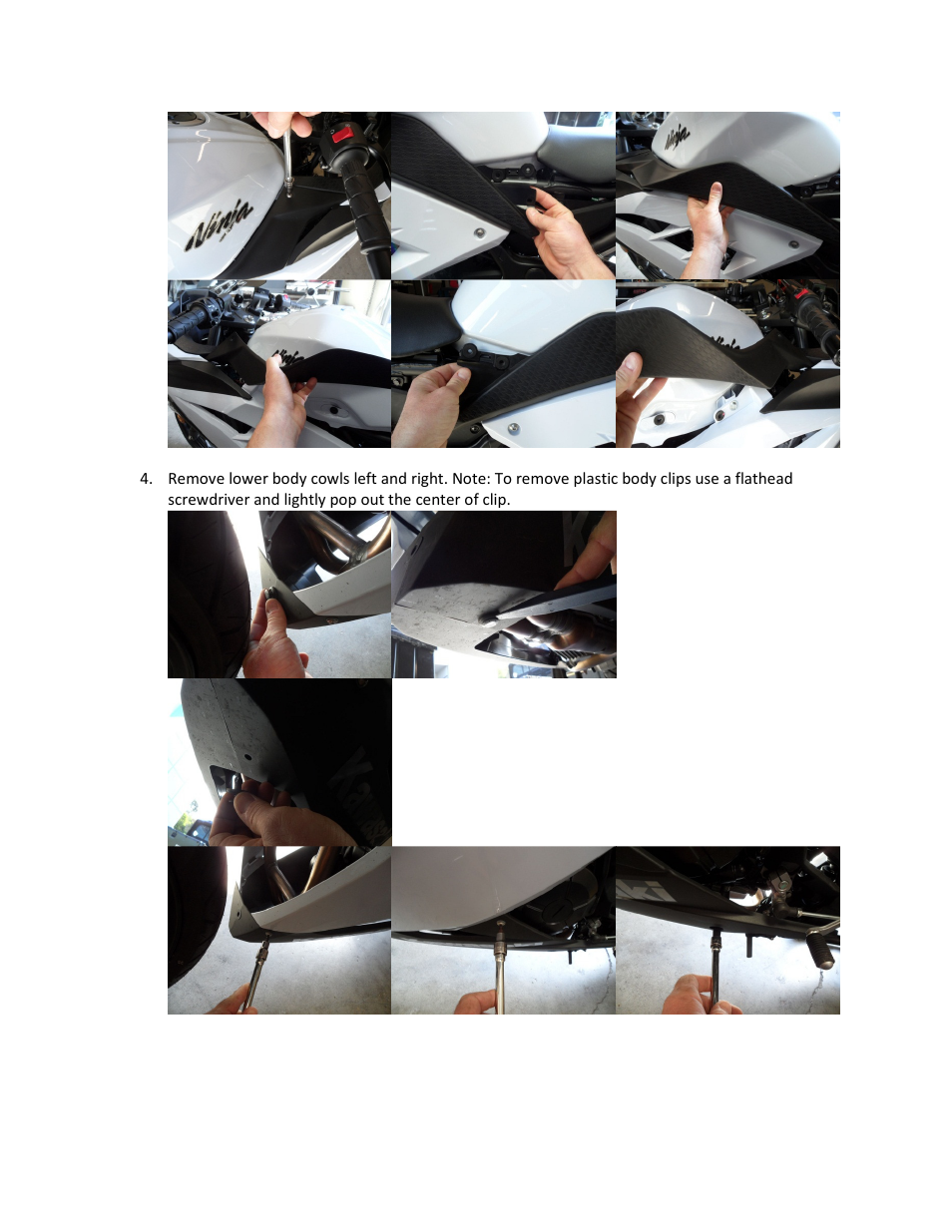 Shogun Motorsports Kawasaki Ninja 300 NON ABS (13-14) Frame Slider User Manual | Page 3 / 10