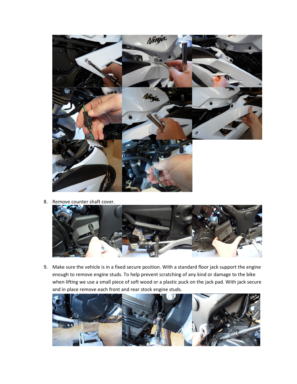Shogun Motorsports Kawasaki Ninja 300 NON ABS (13-14) Frame Slider User Manual | Page 6 / 10