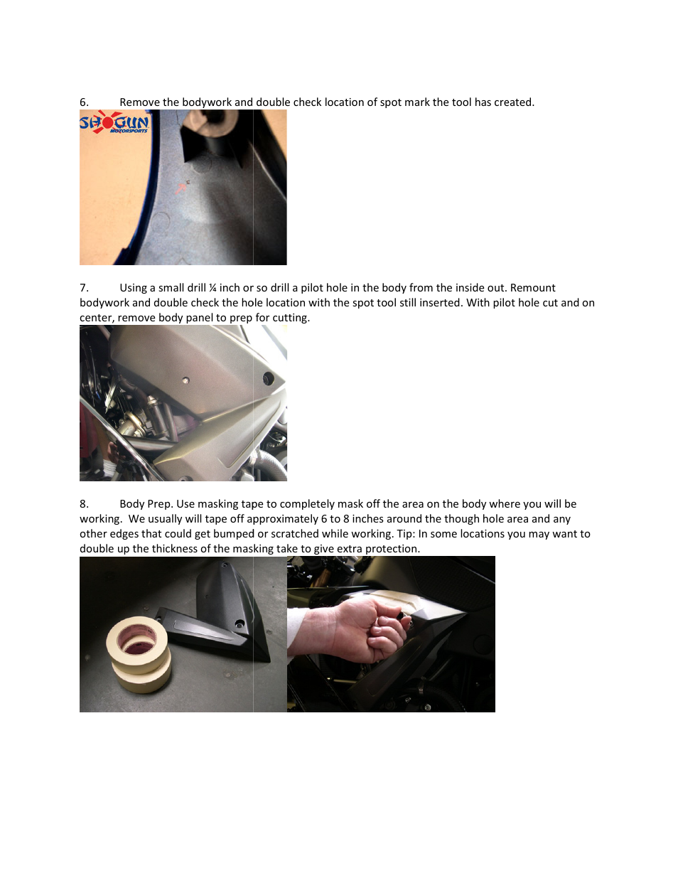 Shogun Motorsports Yamaha FZ6R (09-13) Frame Slider User Manual | Page 3 / 5