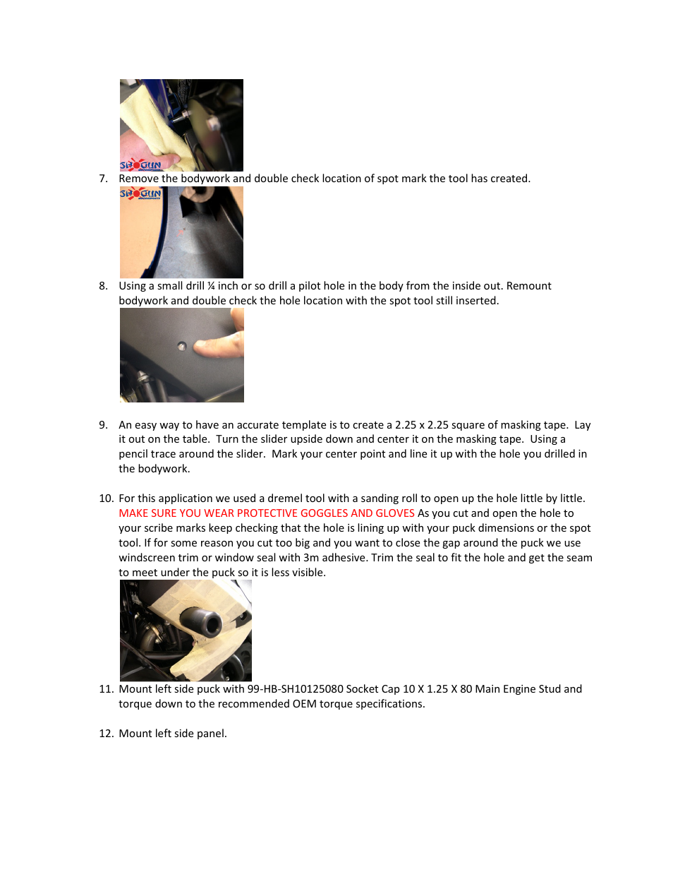 Shogun Motorsports YamahaYZFR6 (08-13) Frame Slider User Manual | Page 3 / 4