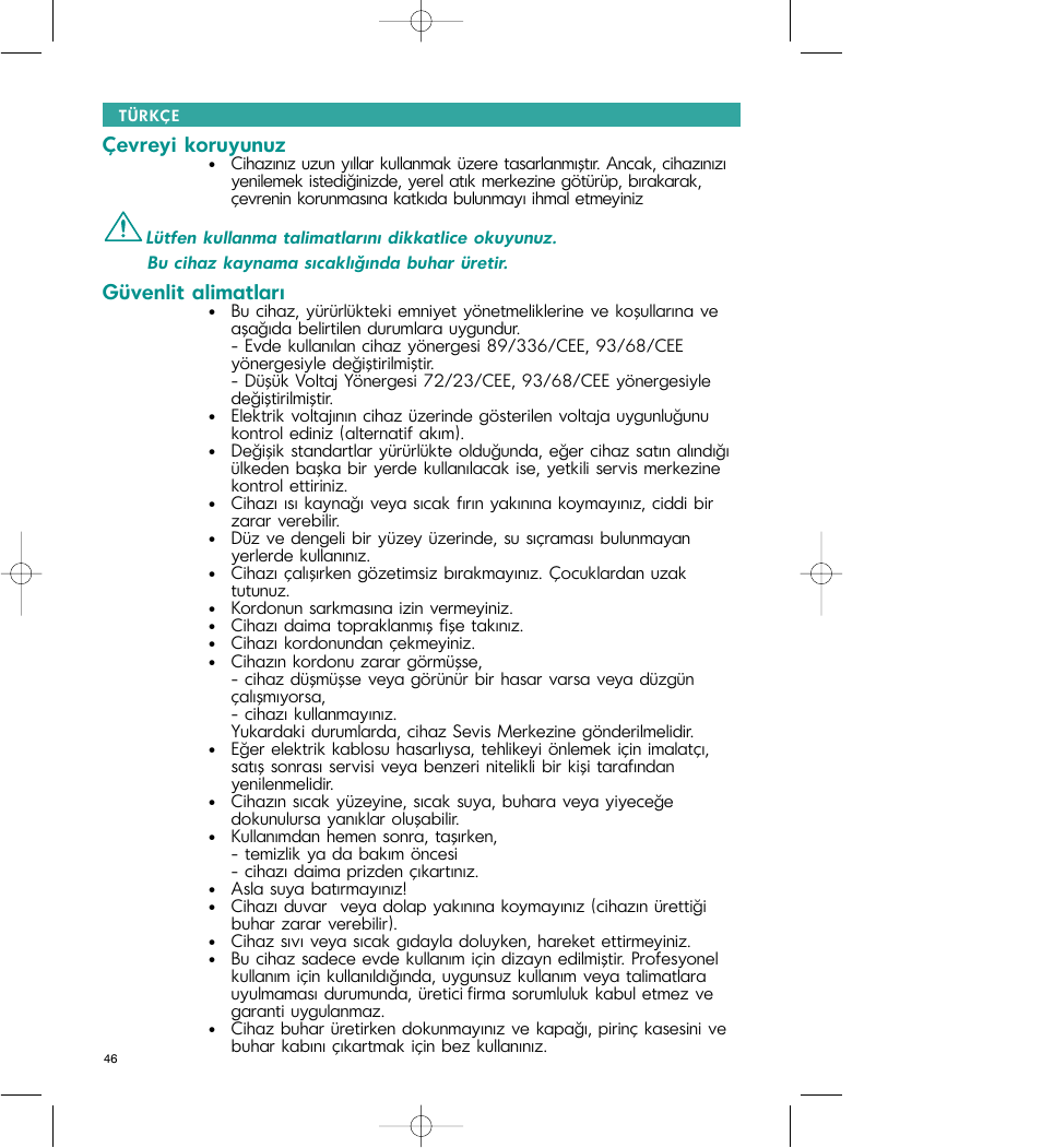 Tefal VC 4003 User Manual | Page 47 / 52
