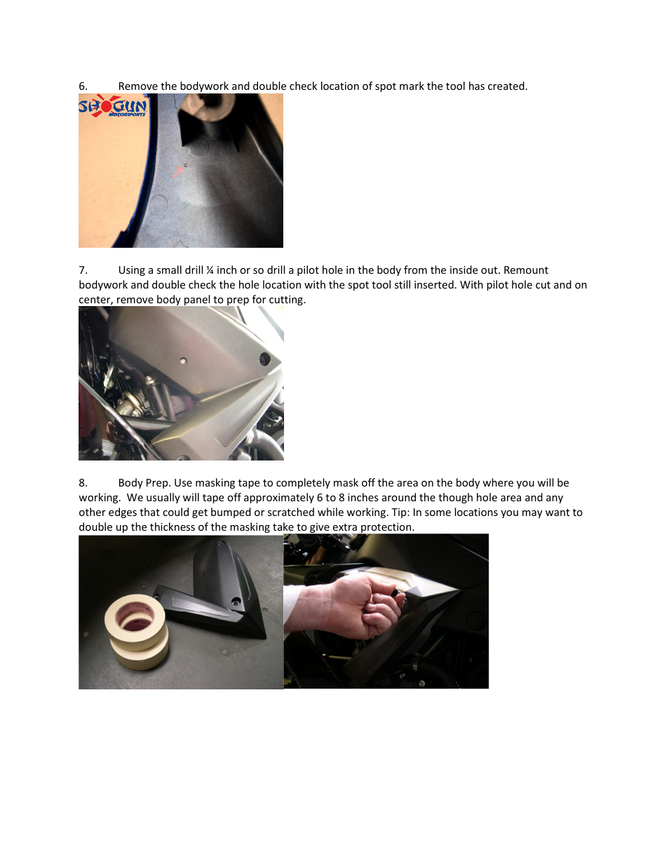 Shogun Motorsports Yamaha R1 (09-12) Frame Slider User Manual | Page 3 / 5