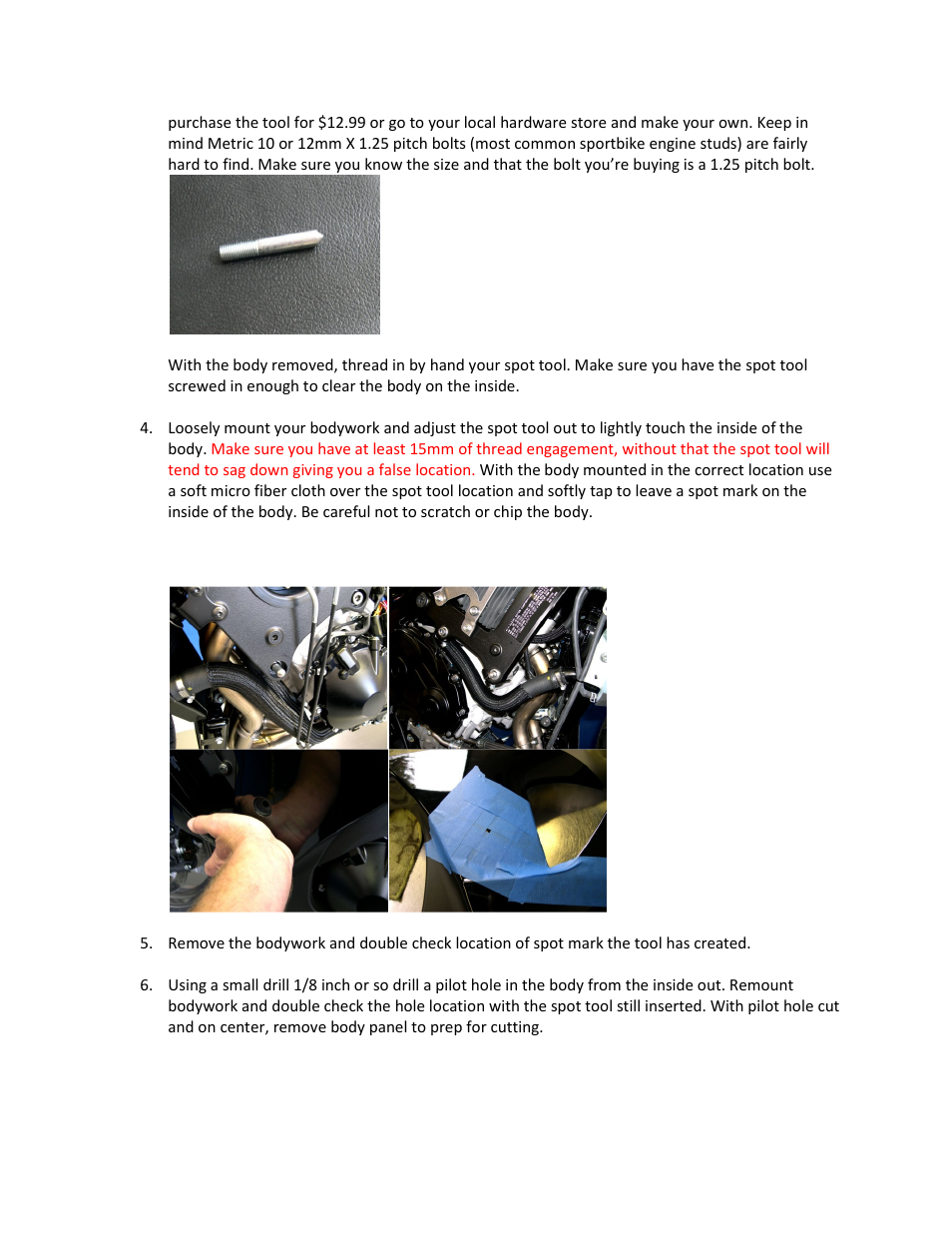 Shogun Motorsports Suzuki GSXR1000 (2009) Frame Slider User Manual | Page 2 / 4