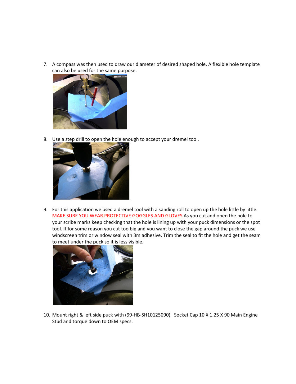 Shogun Motorsports Suzuki GSXR1000 (2009) Frame Slider User Manual | Page 3 / 4