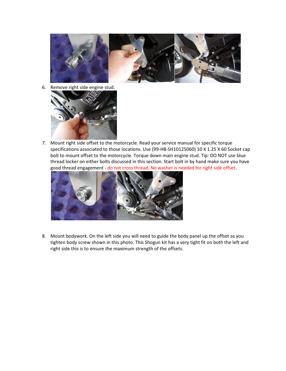 Shogun Motorsports Suzuki GSXR600_750 (2011) NO CUT Frame Slider User Manual | Page 5 / 6