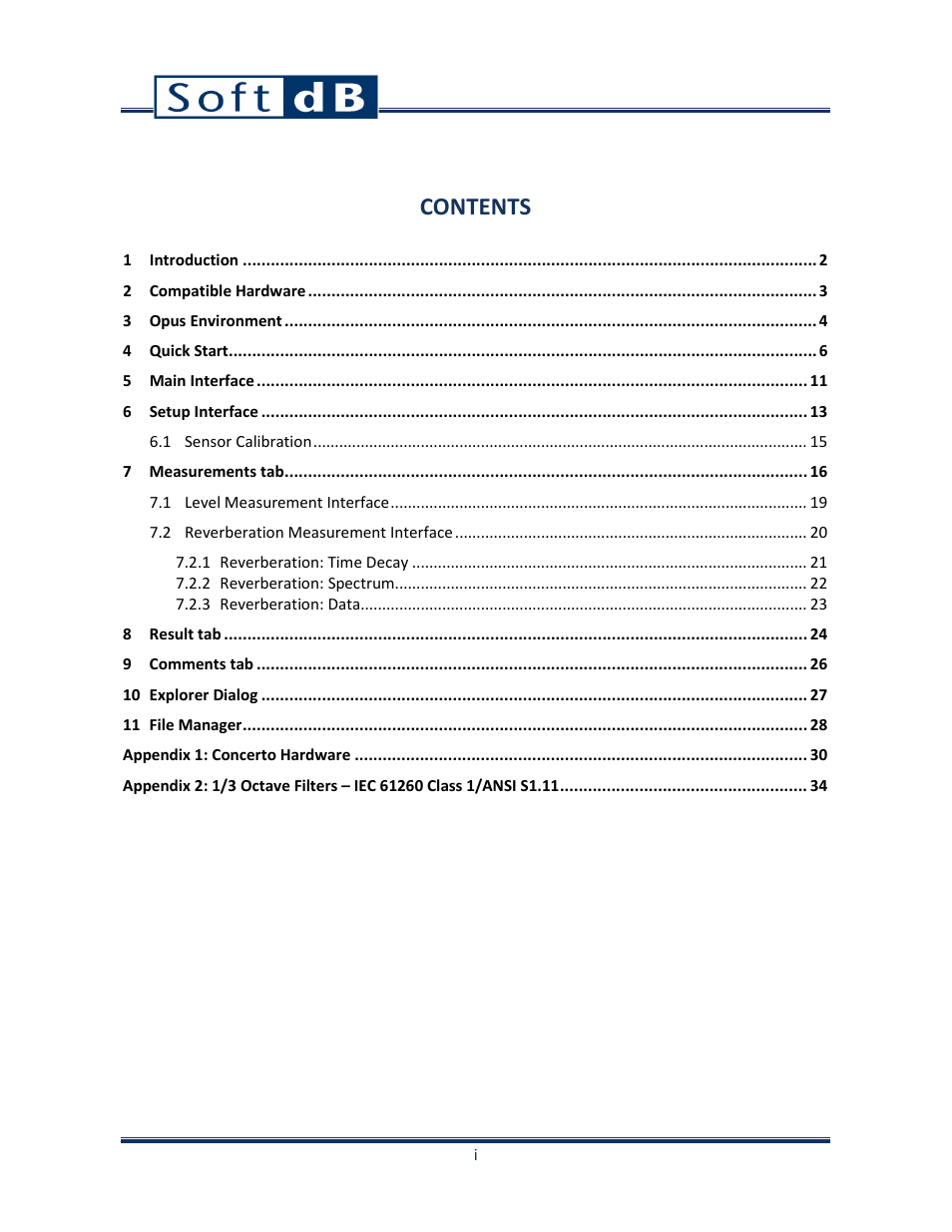 Soft dB Opus Suite Building Acoustics Module Airborne Sound Isolation between Rooms ASTM E 336_ISO 140-4 User Manual | Page 2 / 40