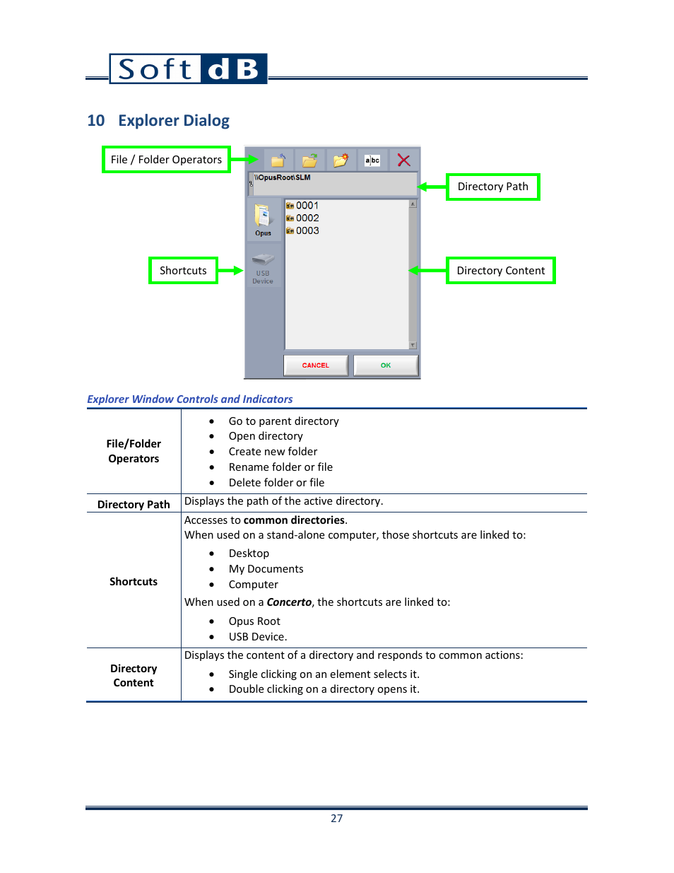10 explorer dialog | Soft dB Opus Suite Building Acoustics Module Airborne Sound Isolation between Rooms ASTM E 336_ISO 140-4 User Manual | Page 28 / 40
