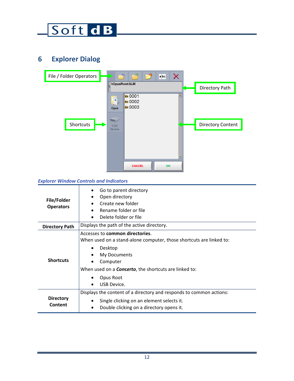 6 explorer dialog | Soft dB Opus Suite Intensity Module User Manual | Page 14 / 26