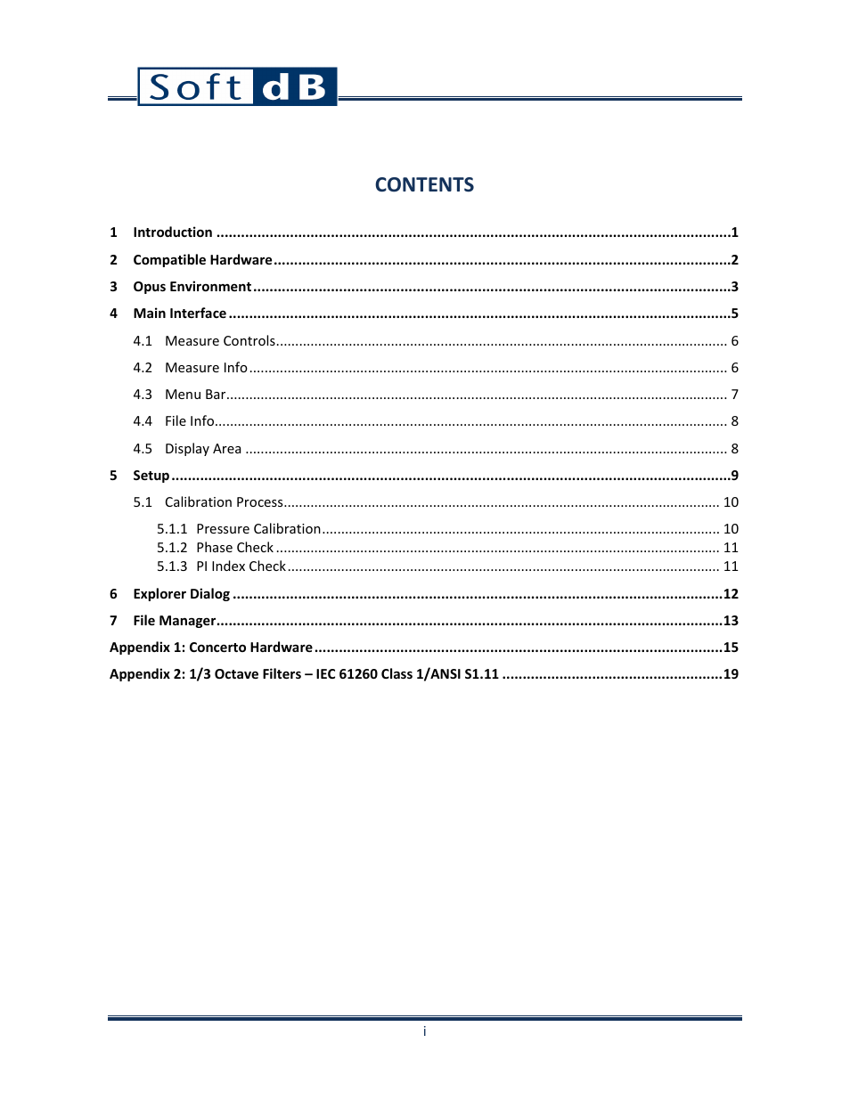 Soft dB Opus Suite Intensity Module User Manual | Page 2 / 26