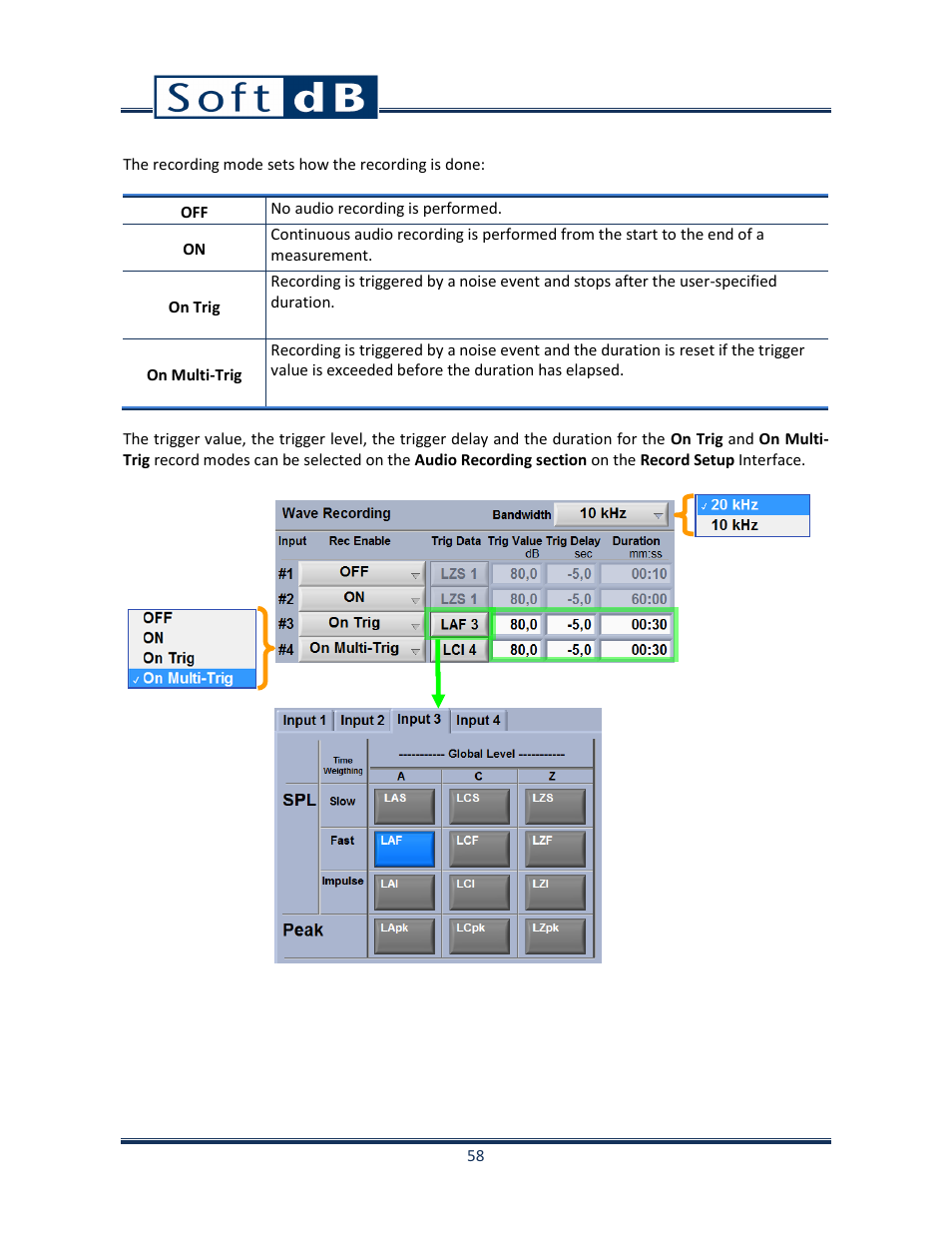 Soft dB Opus Suite SLM & 3Vib Module User Manual | Page 61 / 82