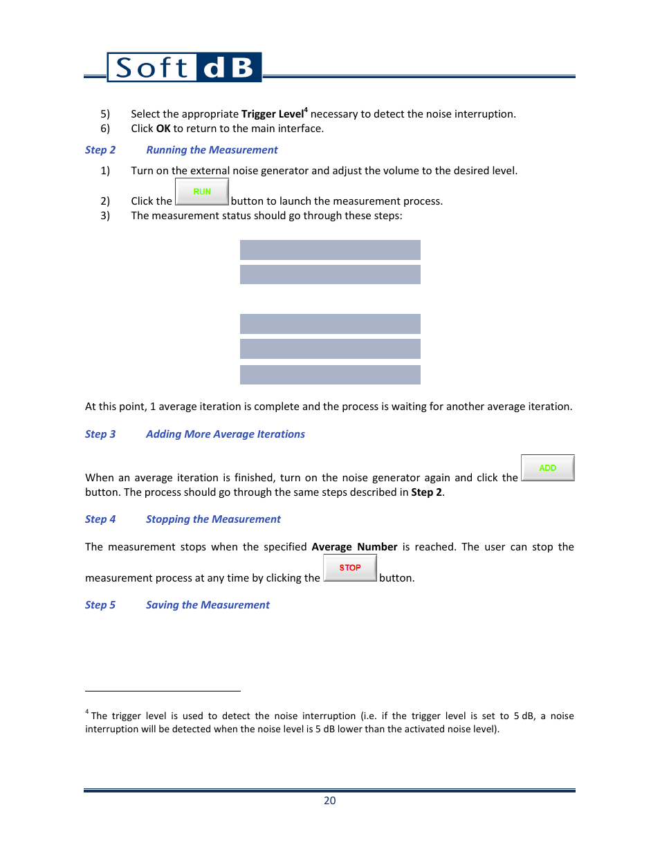 Soft dB Opus Suite Building Acoustics Module Reverberation Time ISO 3382 User Manual | Page 21 / 36