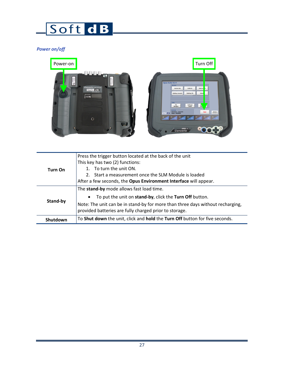 Soft dB Opus Suite Building Acoustics Module Reverberation Time ISO 3382 User Manual | Page 28 / 36