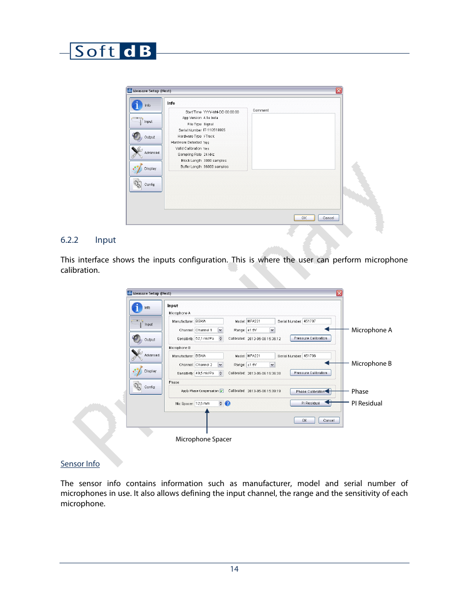 2 input | Soft dB I-Track User guide User Manual | Page 16 / 25