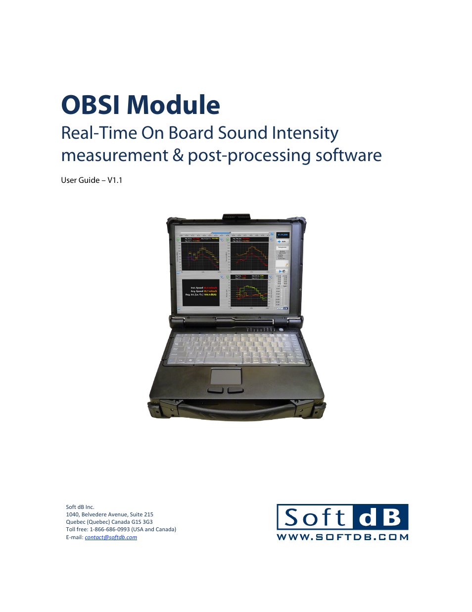 Soft dB OBSI Software User Guide User Manual | 26 pages