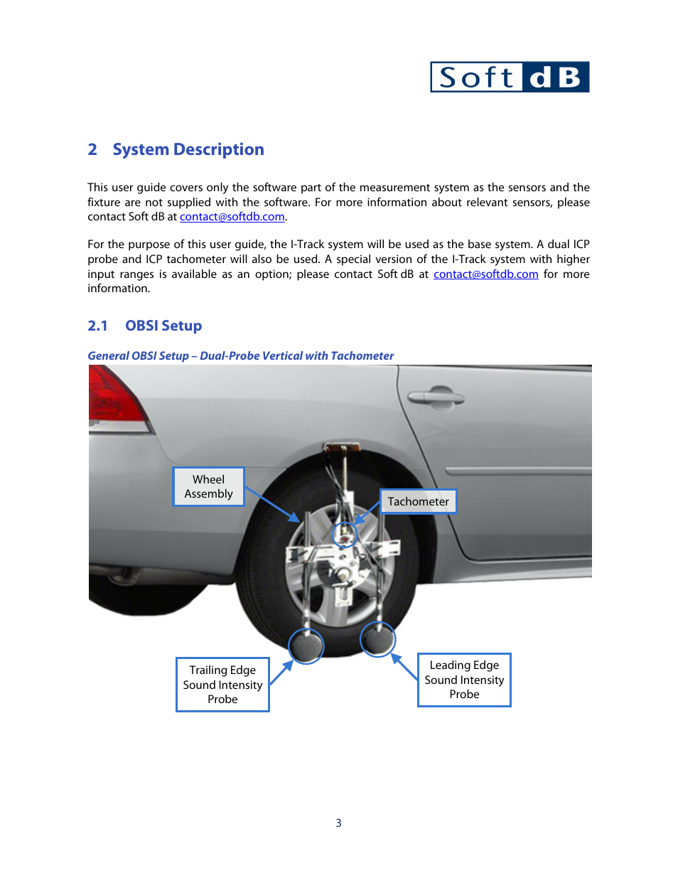 2 system description, 1 obsi setup | Soft dB OBSI Software User Guide User Manual | Page 7 / 26