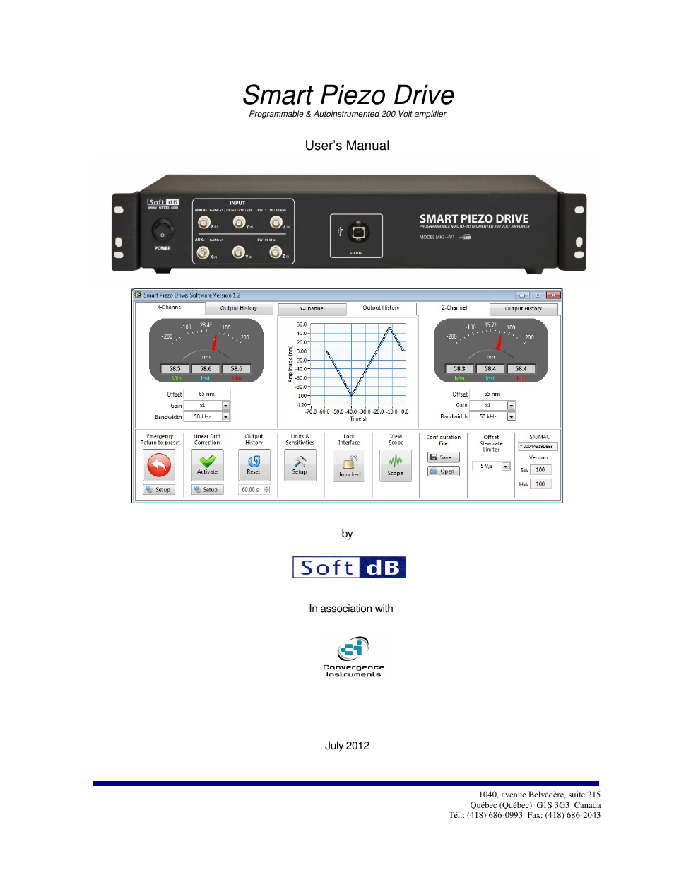 Soft dB Smart Piezo Drive User Guide User Manual | 11 pages