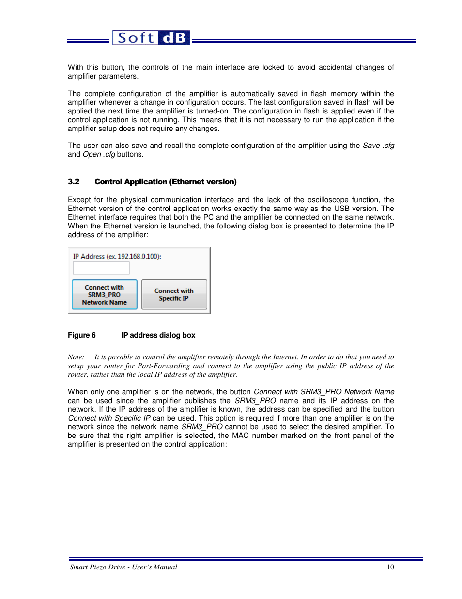 Soft dB Smart Piezo Drive User Guide User Manual | Page 10 / 11