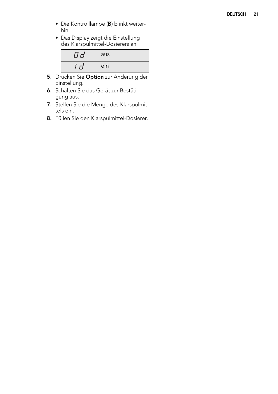 AEG ELECTROLUX GS 60 BF 221 User Manual | Page 21 / 88