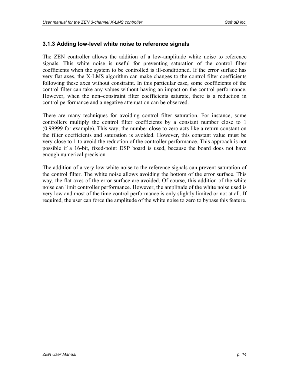 Soft dB Zen-Ten User guide User Manual | Page 14 / 35