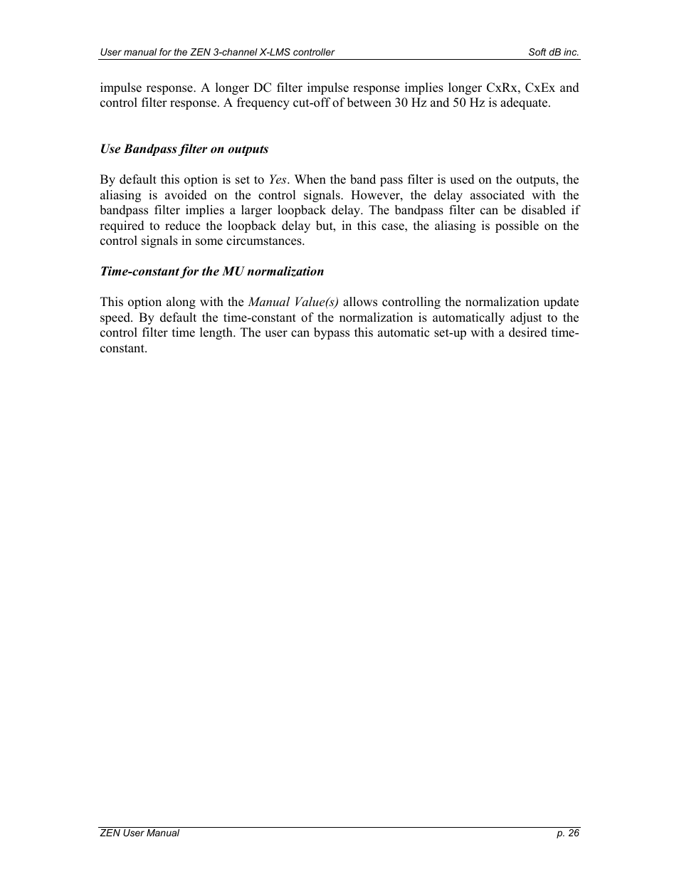 Soft dB Zen-Ten User guide User Manual | Page 26 / 35