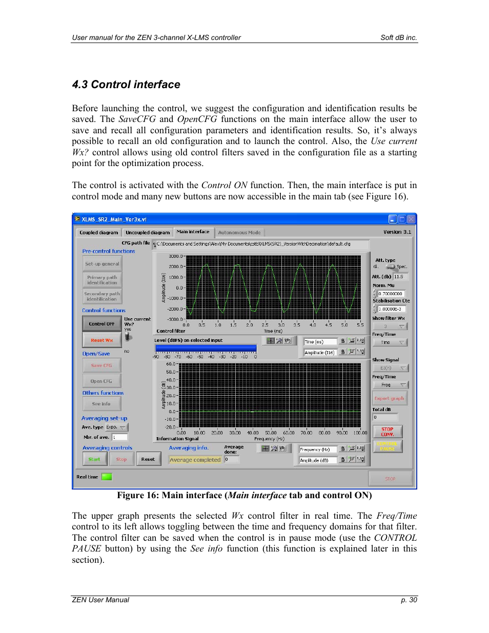 3 control interface | Soft dB Zen-Ten User guide User Manual | Page 30 / 35