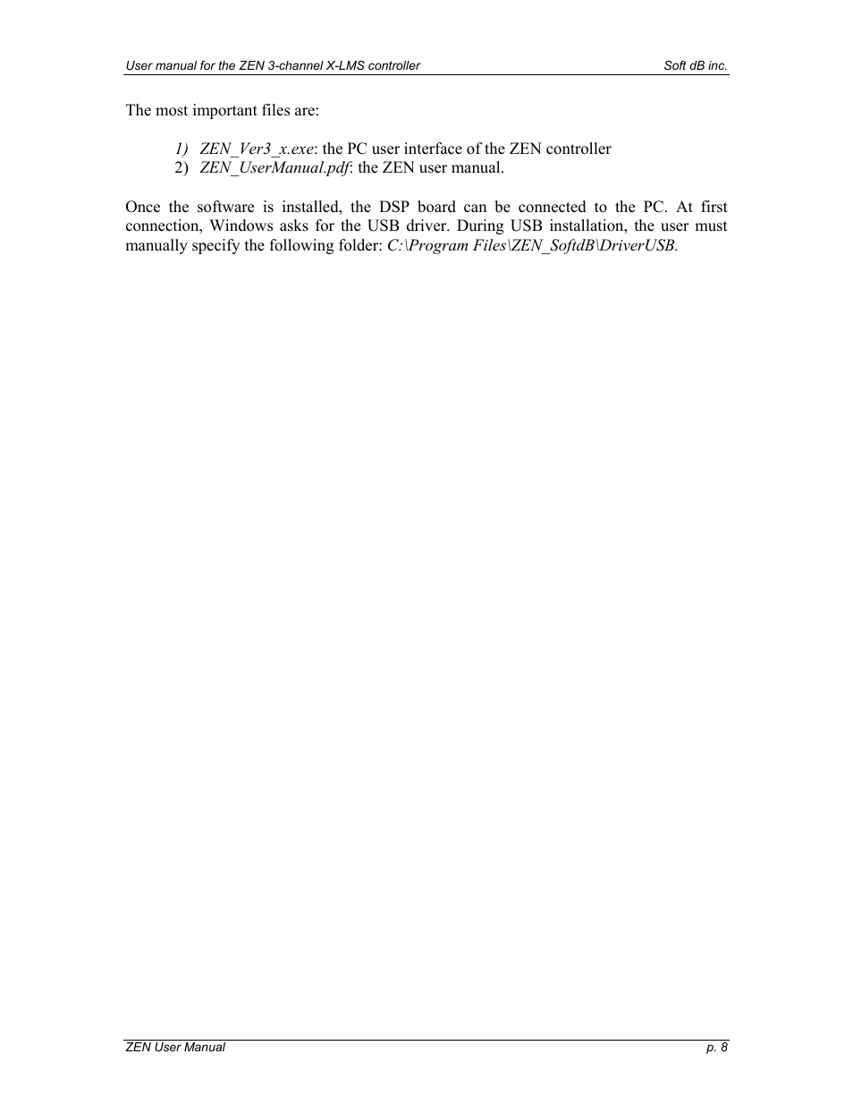 Soft dB Zen-Ten User guide User Manual | Page 8 / 35