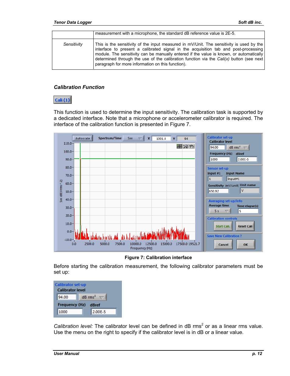 Soft dB Tenor 24bits Data User Guide User Manual | Page 12 / 59