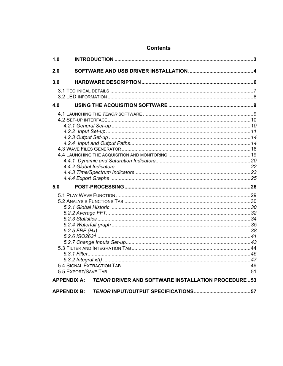 Soft dB Tenor 24bits Data User Guide User Manual | Page 2 / 59