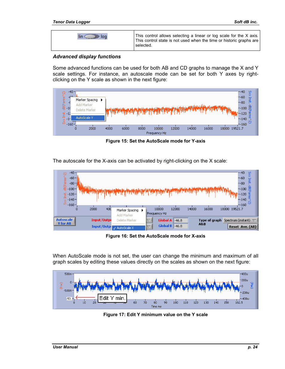 Soft dB Tenor 24bits Data User Guide User Manual | Page 24 / 59