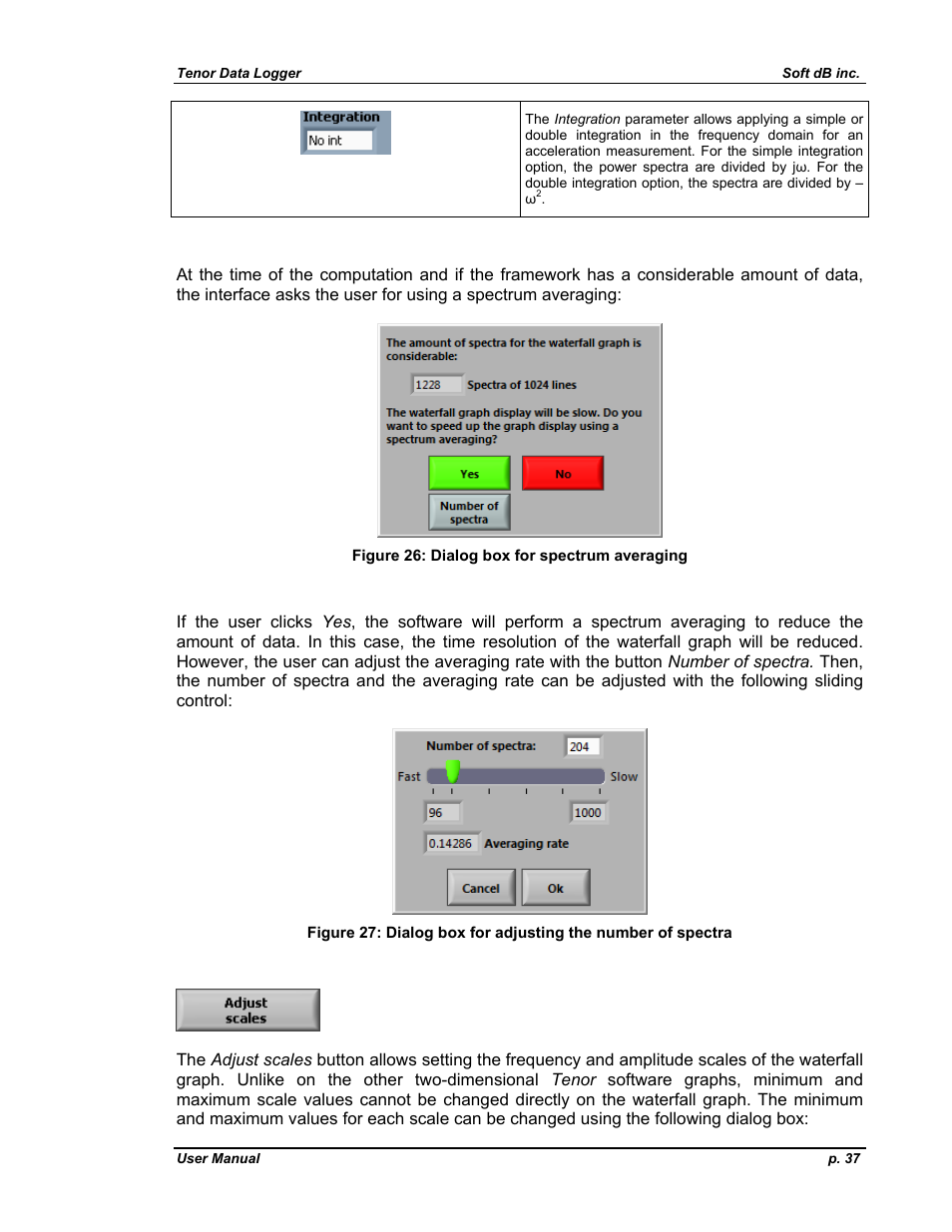 Soft dB Tenor 24bits Data User Guide User Manual | Page 37 / 59