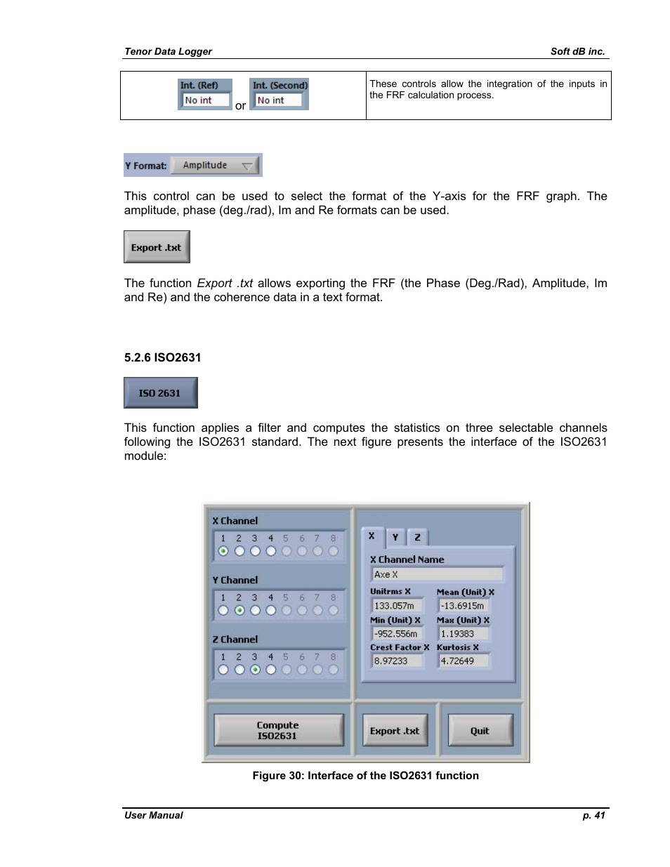 6 iso2631 | Soft dB Tenor 24bits Data User Guide User Manual | Page 41 / 59