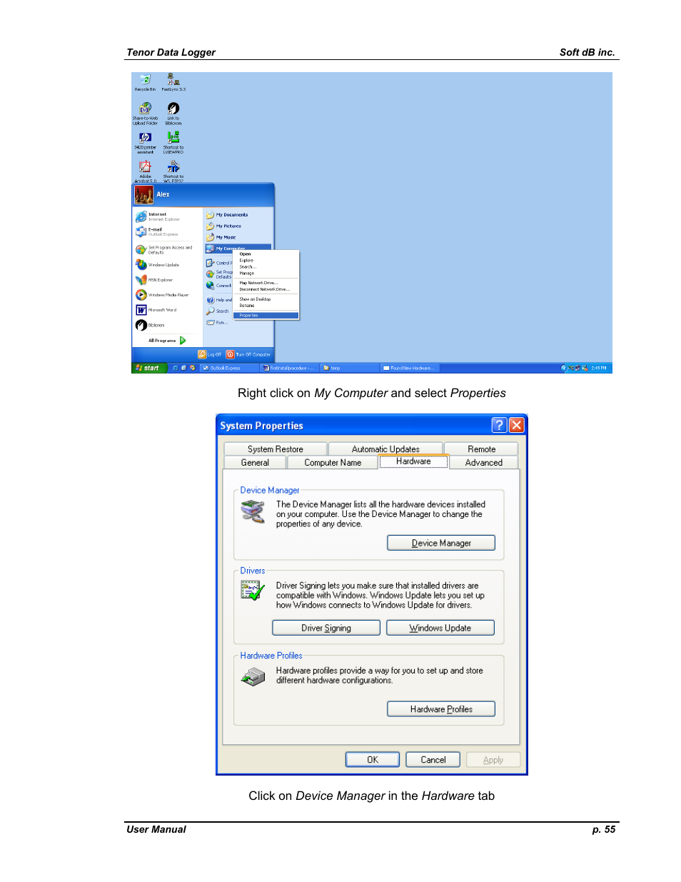 Soft dB Tenor 24bits Data User Guide User Manual | Page 55 / 59